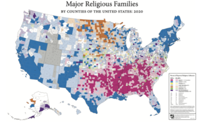 Principales familias religiosas: 2020