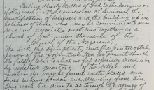 The Minutes of the Organizational Meeting of the First Church of the Nazarene, October 30, 1895